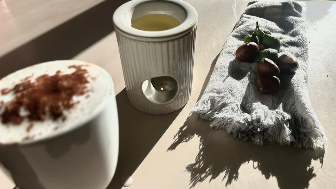 Warm hot chocolate on a cold winter morning melting Australia's best and strongest wax melts by Galloway Indulgence