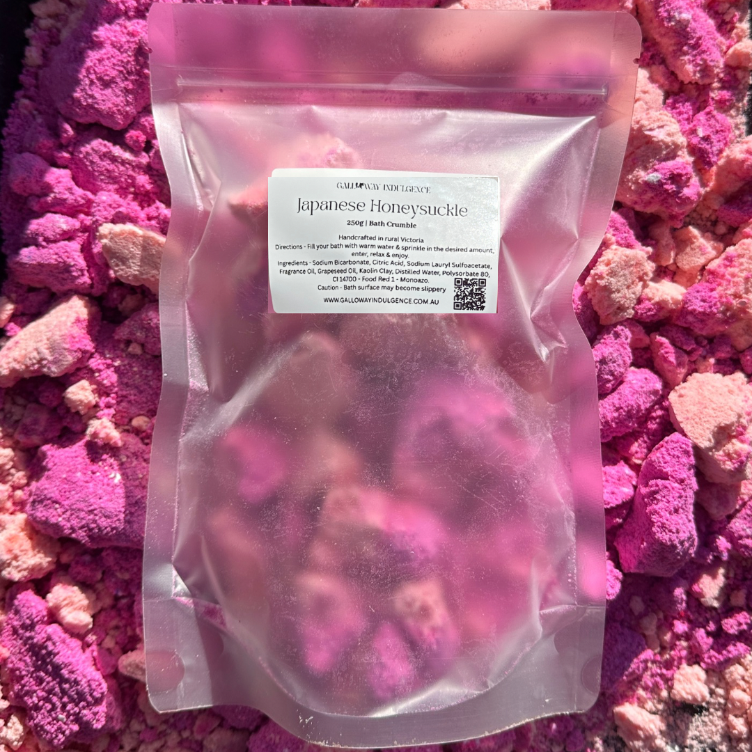 Japanese Honeysuckle - 250g Bath Crumble Galloway Indulgence