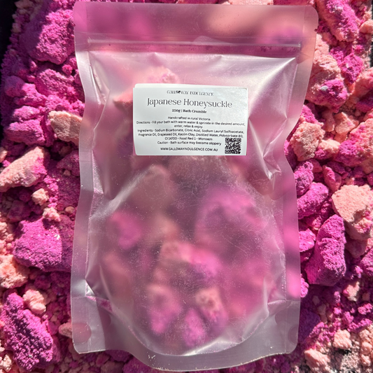 Japanese Honeysuckle - 250g Bath Crumble Galloway Indulgence